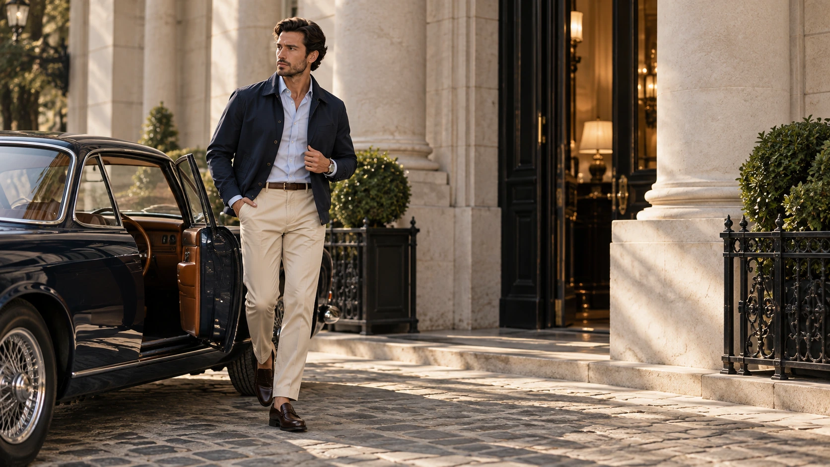 MOND BLAIR lifestyle junto a automóvil