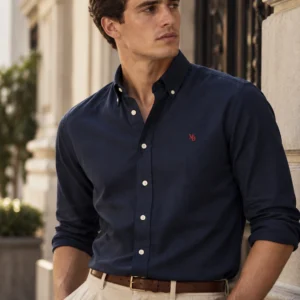Camisa Oxford — Navy · MB Rojo