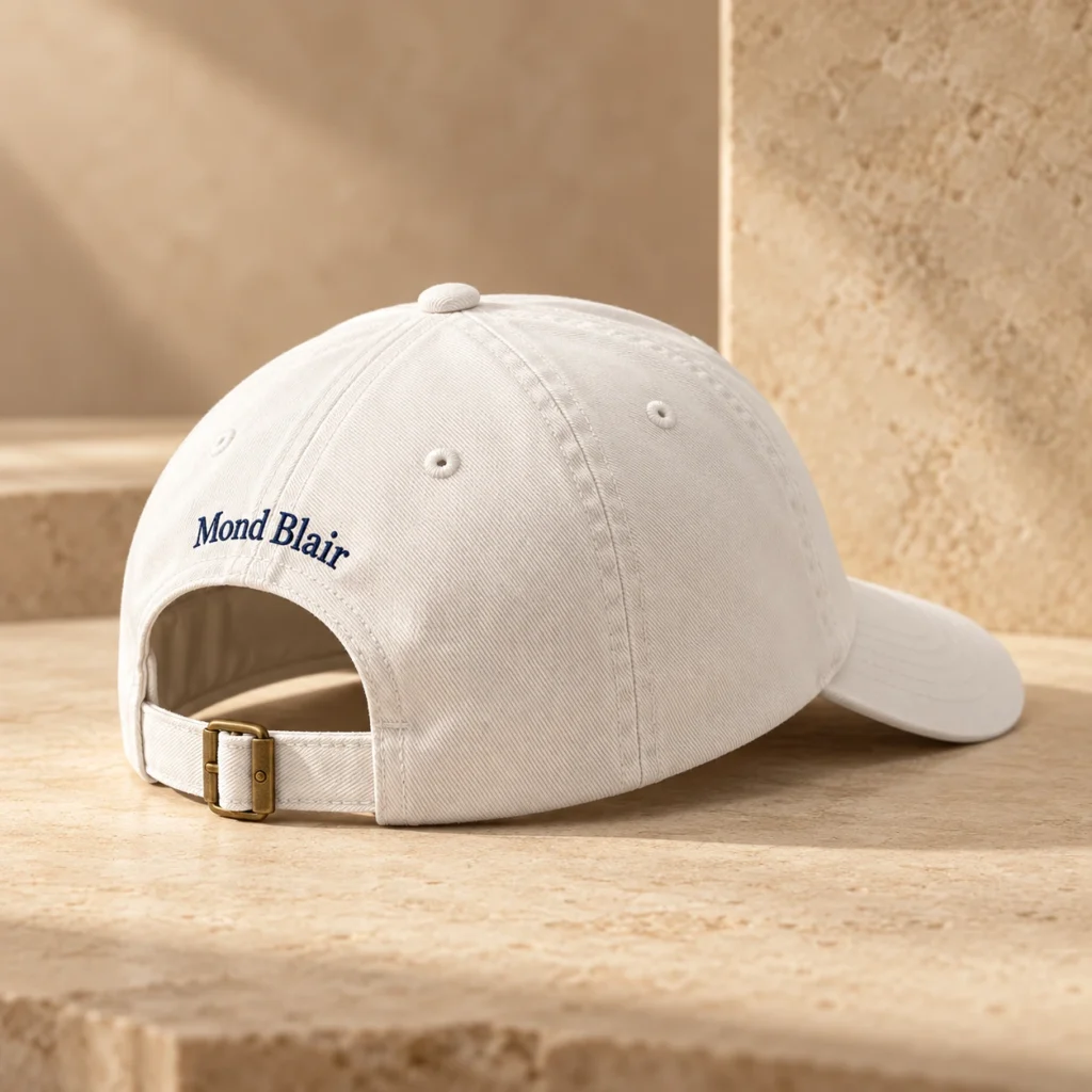 Gorras — Blanca · MB Navy — vista completa
