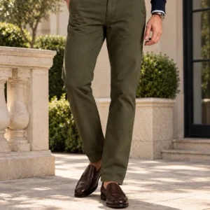 Pantalón Chino — Verde oliva oscuro